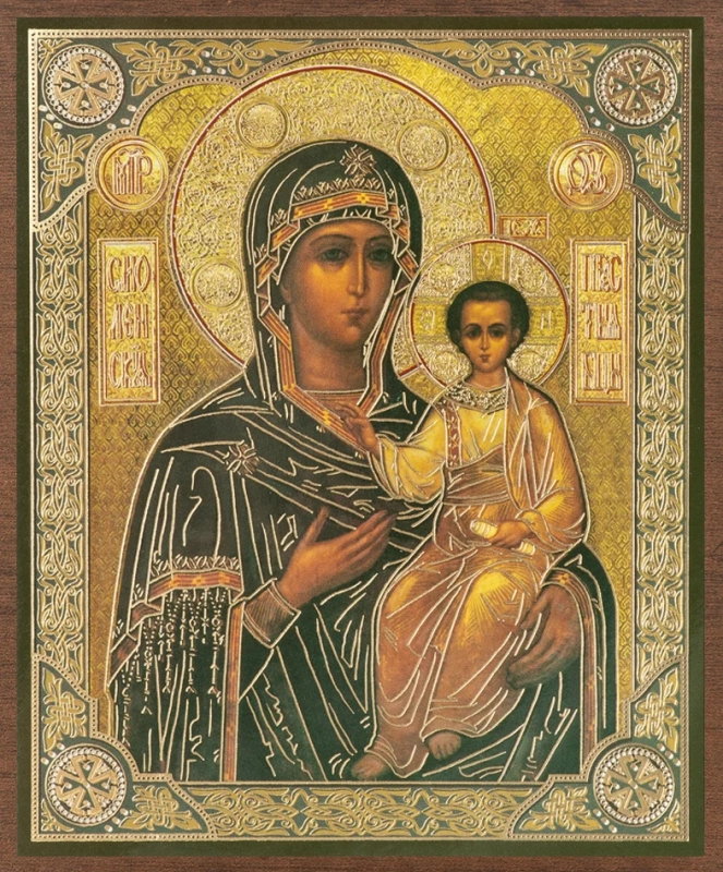 Икона БМ "Смоленская" 10х12 на МДФ-6 (1012-1569)