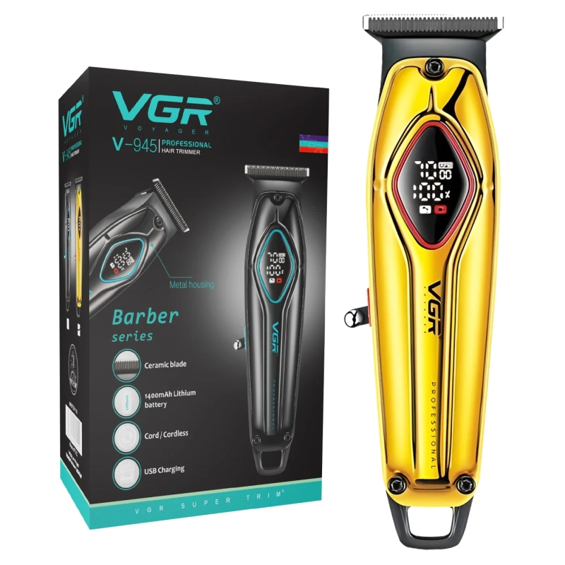 Триммер для стрижки волос VGR V-945 Золотой