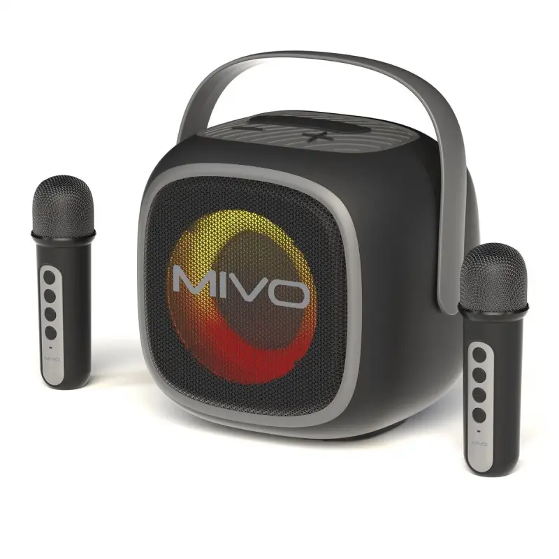 Колонка портативная Караоке с двумя микрофонами MIVO M68 Колонка портативная Караоке с двумя микрофонами MIVO M68
