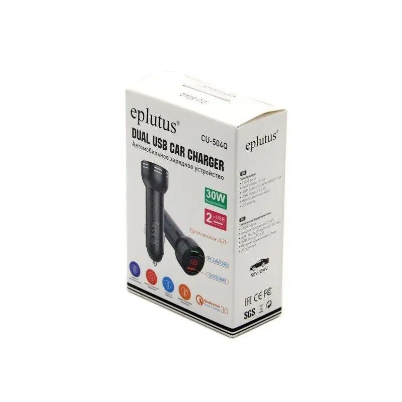 Автомобильное зарядное устройство Eplutus CU-504Q Автомобильное зарядное устройство Eplutus CU-504Q