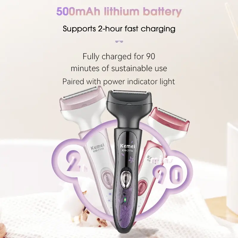 Электрическая бритва 4в1 Kemei KM-7114