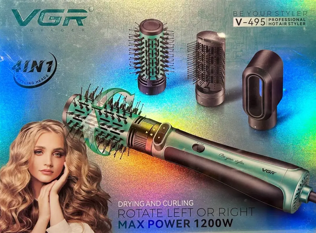 Расческа Щетка Фен Стайлер 4в1 VGR V-495