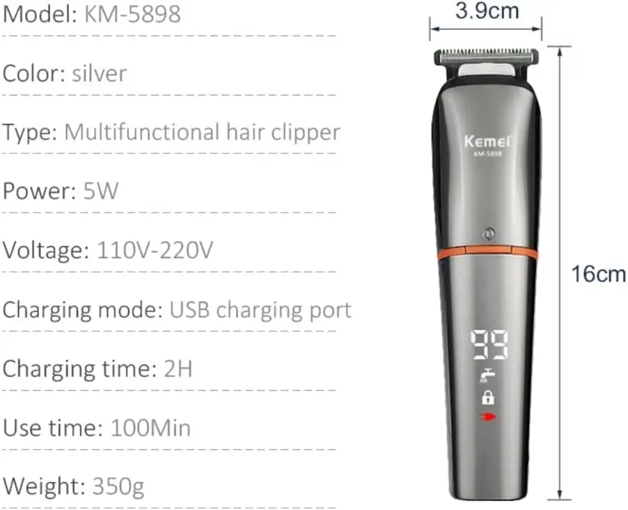 Триммер Набор 11в1 Kemei KM-5898