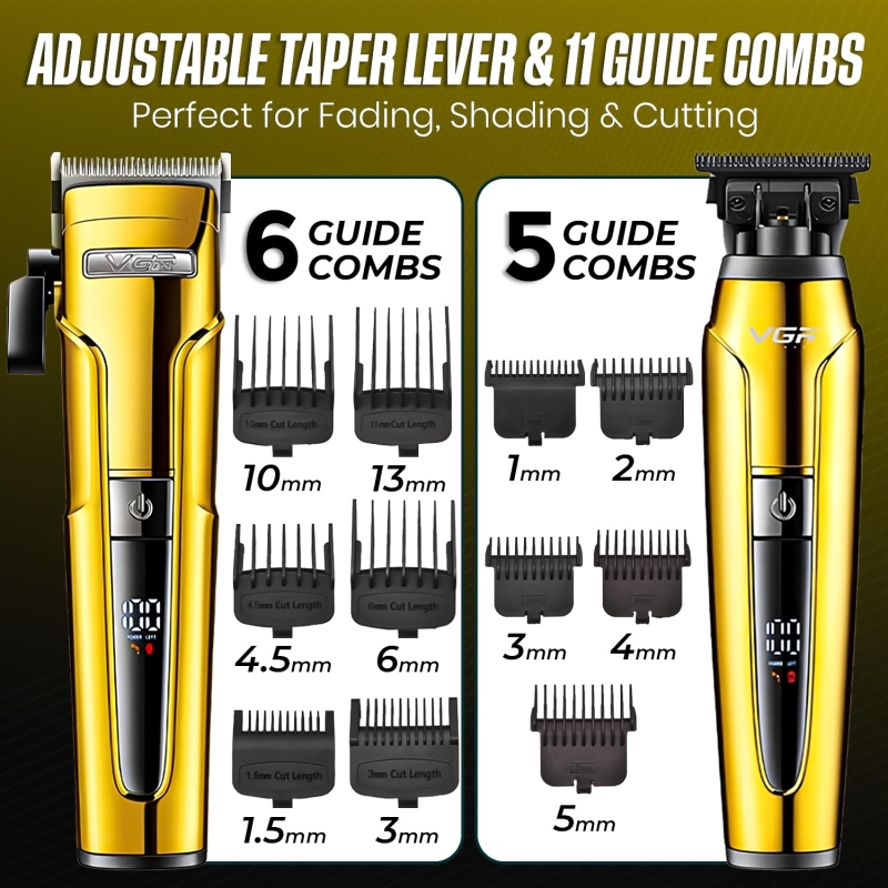 Набор для стрижки волос 3в1 VGR V-694 Желтый Набор для стрижки волос 3в1 VGR V-694 Желтый