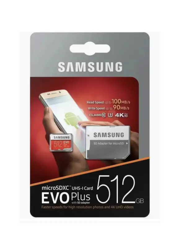Карта памяти Microsd Class 10 Evo Plus 512 gb