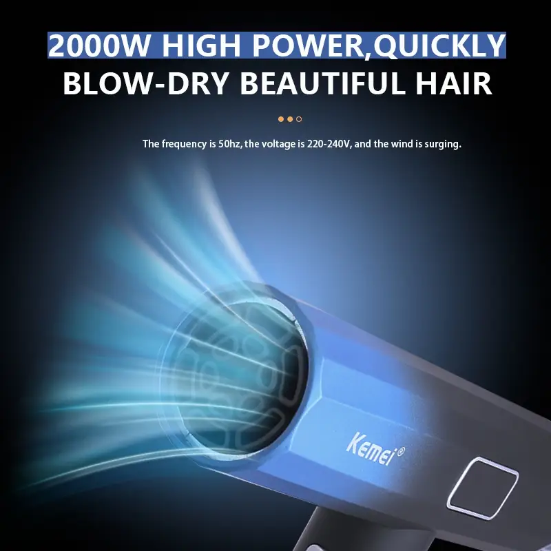 Фен для волос KEMEY KM-6906 Фен для волос KEMEY KM-6906