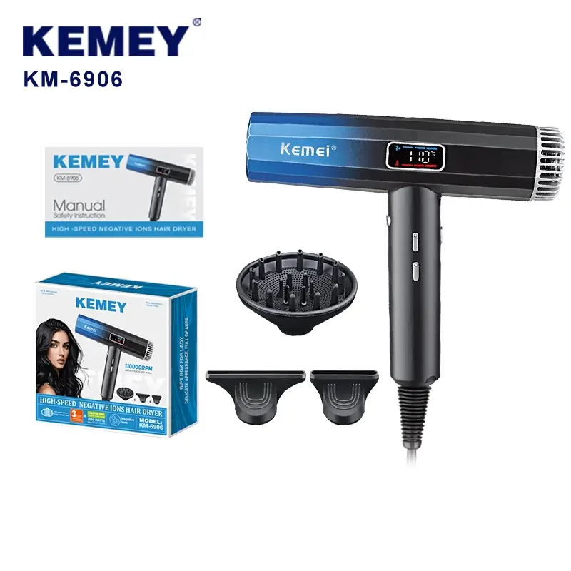 Фен для волос KEMEY KM-6906 Фен для волос KEMEY KM-6906