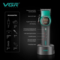 Машинка для стрижки волос VGR V-885C Зеленая Машинка для стрижки волос VGR V-885C Зеленая