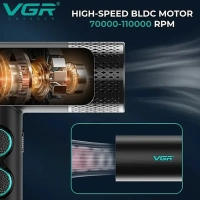 Профессиональный фен для укладки волос VGR V-401 черный