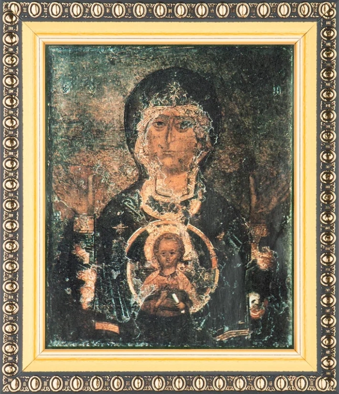 Икона БМ "Знамение" (стар. образ) 10х12 в раме 13х15