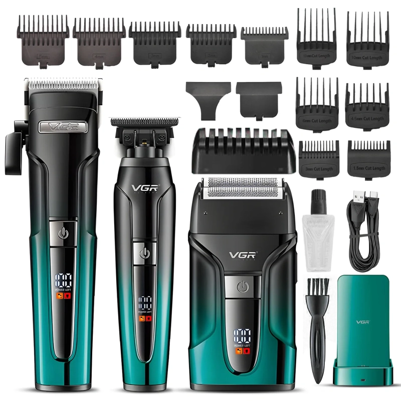 Набор для стрижки волос 3в1 VGR V-694 Желтый Набор для стрижки волос 3в1 VGR V-694 Желтый