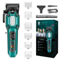 Машинка для стрижки волос VGR V-600 Зеленая