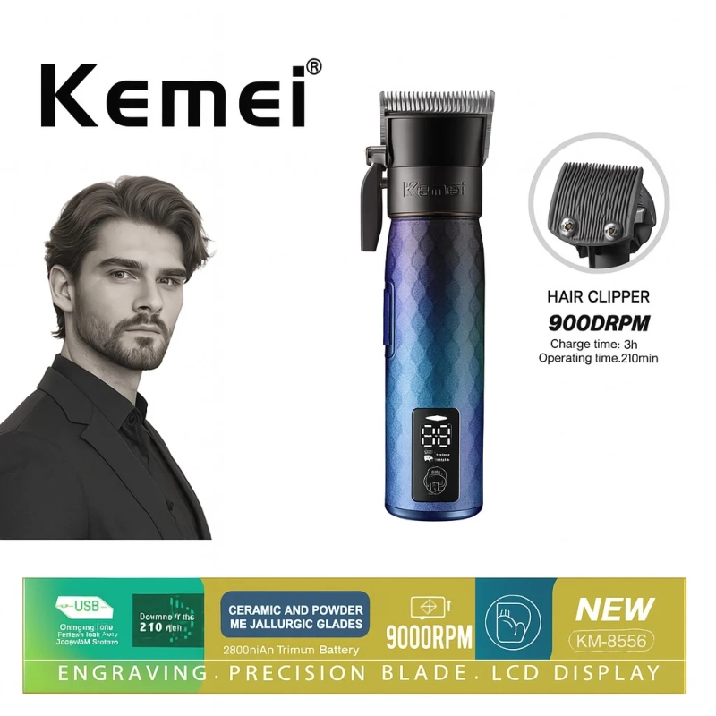 Машинка для стрижки волос Kemei KM-8556 Машинка для стрижки волос Kemei KM-8556