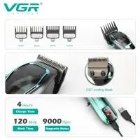 Машинка для стрижки волос VGR V-674 Зеленая