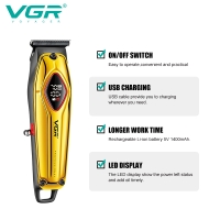 Триммер для стрижки волос VGR V-945 Золотой