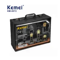 Набор для стрижки волос 3в1 В кейсе KEMEI KM-8572