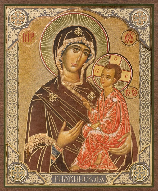 Икона БМ "Тихвинская" 10х12 на МДФ-6