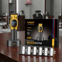 Машинка для стрижки волос VGR V-886C Золотая