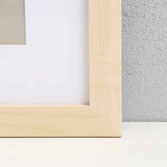 Фоторамка МДФ "Ellis" 40х50 см, с паспарту, натуральный (пластиковый экран)