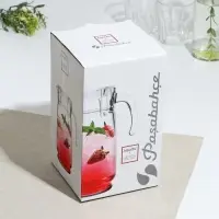 Кувшин стеклянный «Акватик», 1650 мл, прозрачная акриловая крышка Кувшин стеклянный «Акватик», 1650 мл, прозрачная акриловая крышка