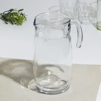 Кувшин стеклянный «Акватик», 1650 мл, прозрачная акриловая крышка Кувшин стеклянный «Акватик», 1650 мл, прозрачная акриловая крышка