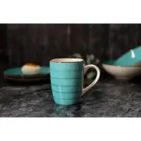 Кружка керамическая Доляна «Морской мир», 360 мл, цвет голубой