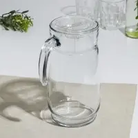 Кувшин стеклянный «Акватик», 1650 мл, прозрачная акриловая крышка Кувшин стеклянный «Акватик», 1650 мл, прозрачная акриловая крышка