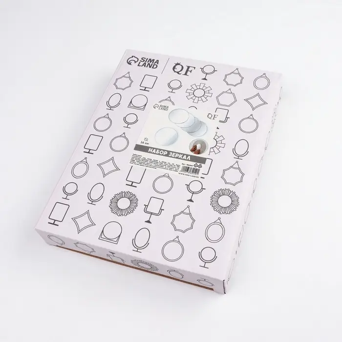 Набор интерьерных зеркал для декорирования, 5 шт, d = 14 см Набор интерьерных зеркал для декорирования, 5 шт, d = 14 см