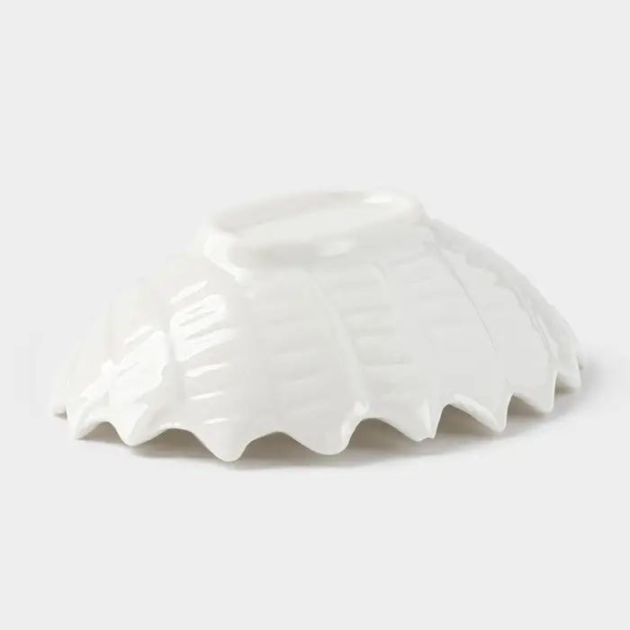 Блюдо керамическое «Ракушка», 9×7×3 см, цвет белый Блюдо керамическое «Ракушка», 9×7×3 см, цвет белый