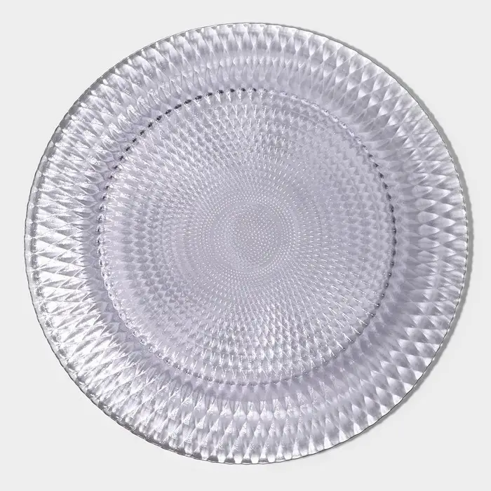 Тарелка - блюдо подстановочное Magistro «Вилеро», d=33 см, цвет фиолетовый Тарелка - блюдо подстановочное Magistro «Вилеро», d=33 см, цвет фиолетовый