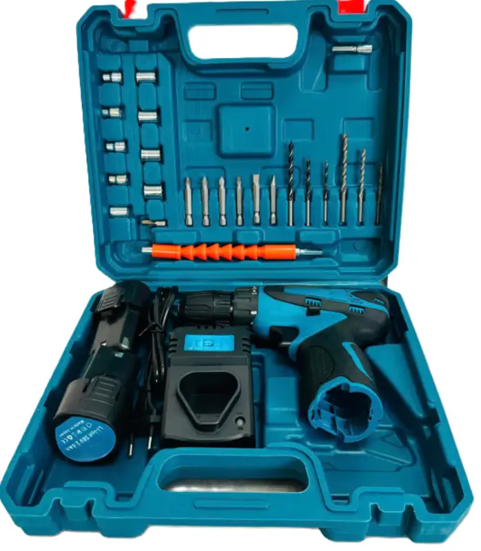 Шуруповерт Аккумуляторный АКБ 2шт. + набор