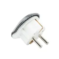 Переходник на все виды розеток ISA AD-01 СЕРЫЙ