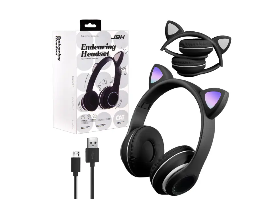 Наушники Bluetooth STM-28 CAT JBH черные