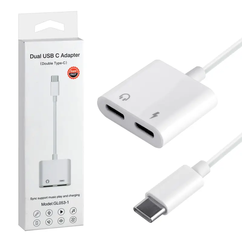Переходник Type-C на 2 Type-C