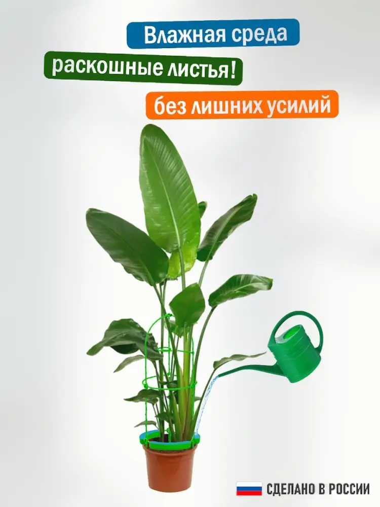 Опора для цветов комнатных с автополивом 57 см