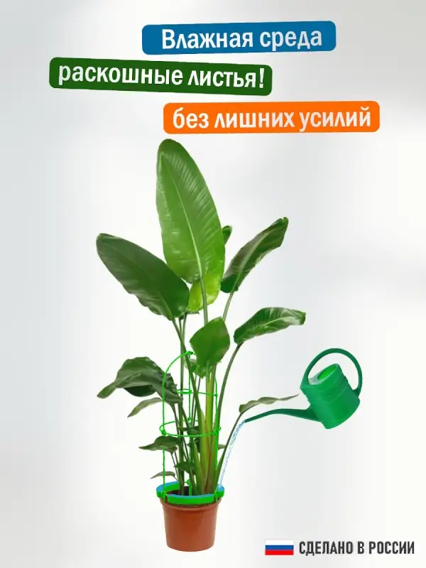 Опора для цветов комнатных с автополивом 57 см Опора для цветов комнатных с автополивом 57 см