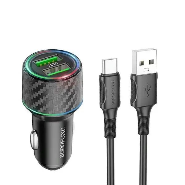АЗУ BOROFONE BZ21A Brilliant QC3.0 (1-USB/3A) 36W АЗУ BOROFONE BZ21A Brilliant QC3.0 (1-USB/3A) 36W
