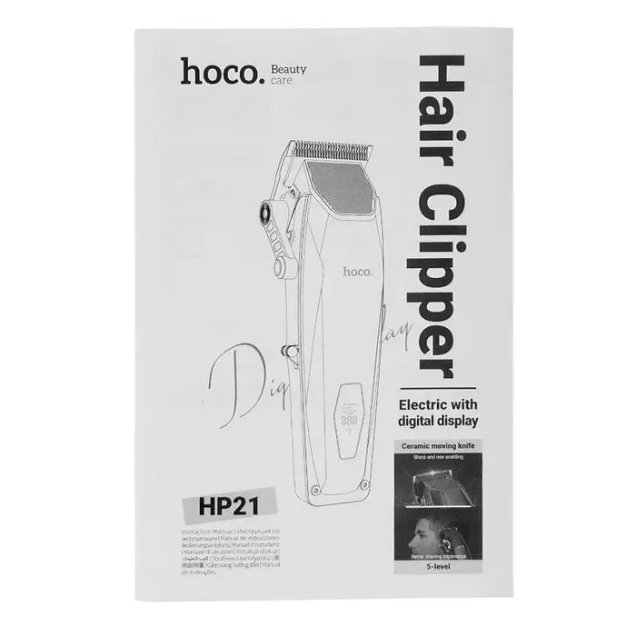 Машинка для стрижки волос hoco HP21 черная