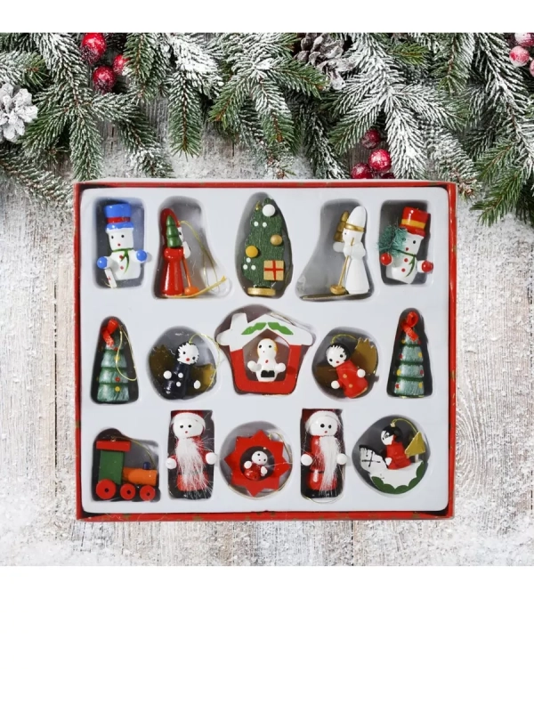 Набор ёлочных игрушек 15 штук Набор ёлочных игрушек 15 штук