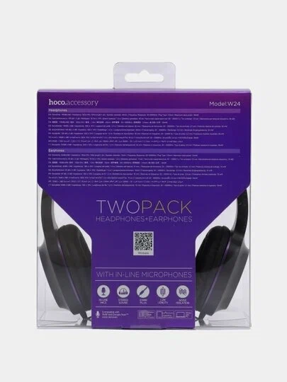 Проводные наушники HOCO W24 Enlighten, Jack 3.5mm, 1.2 м Проводные наушники HOCO W24 Enlighten, Jack 3.5mm, 1.2 м