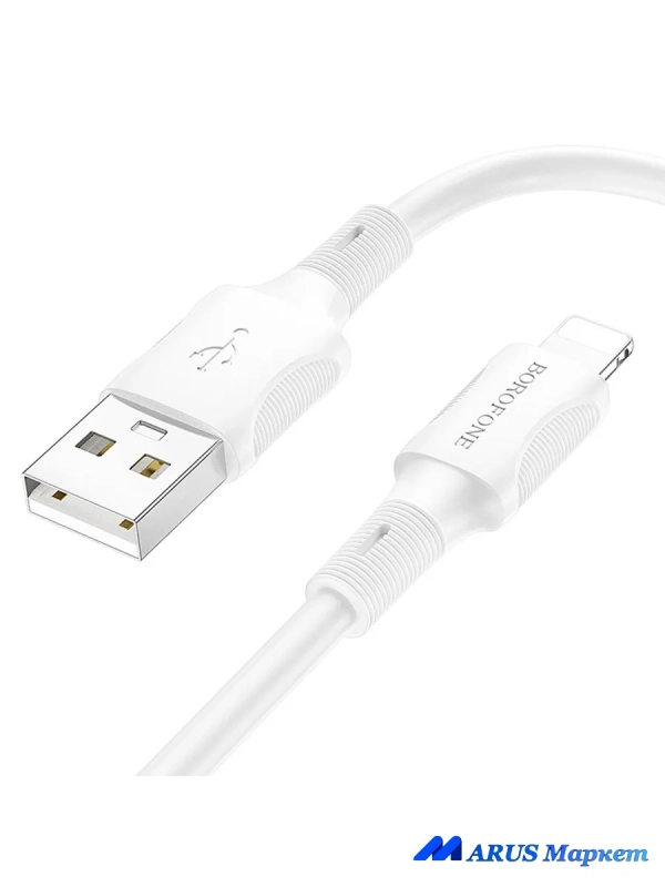 Кабель Apple Lightning - USB Type-A 2.4A для быстрой зарядки Кабель Apple Lightning - USB Type-A 2.4A для быстрой зарядки