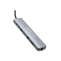 USB хаб Type-C 8в1 с RJ45 и HDMI