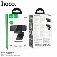 Экшн-камера Hoco D100, 15-19.9 Мп, USB 3.0, крепление на мониторе, черный