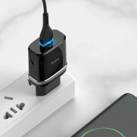 Сетевое зарядное устройство c USB HOCO C12Q Type-c, QC3.0