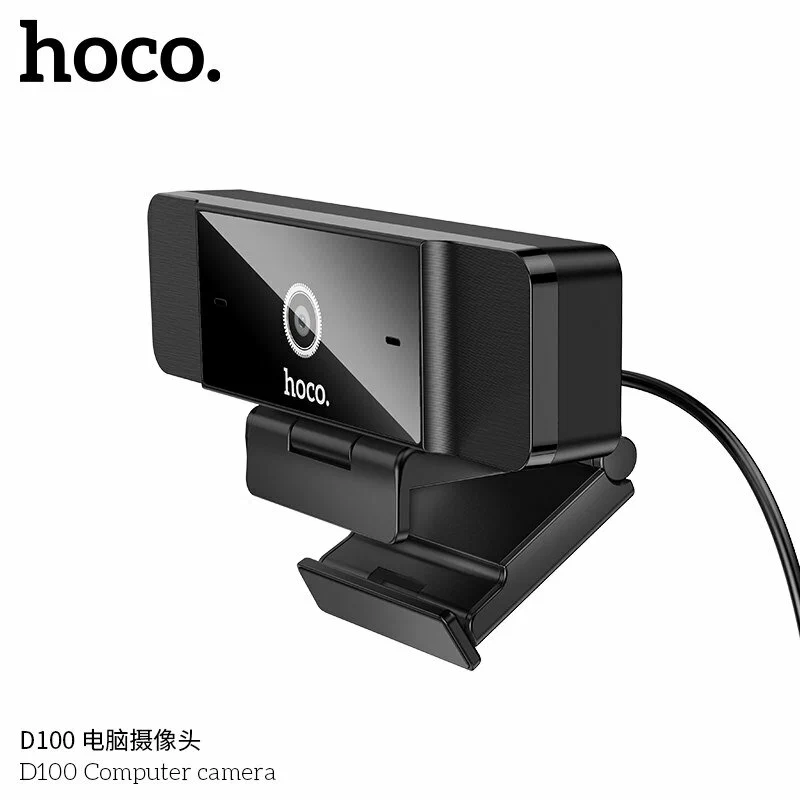 Экшн-камера Hoco D100, 15-19.9 Мп, USB 3.0, крепление на мониторе, черный