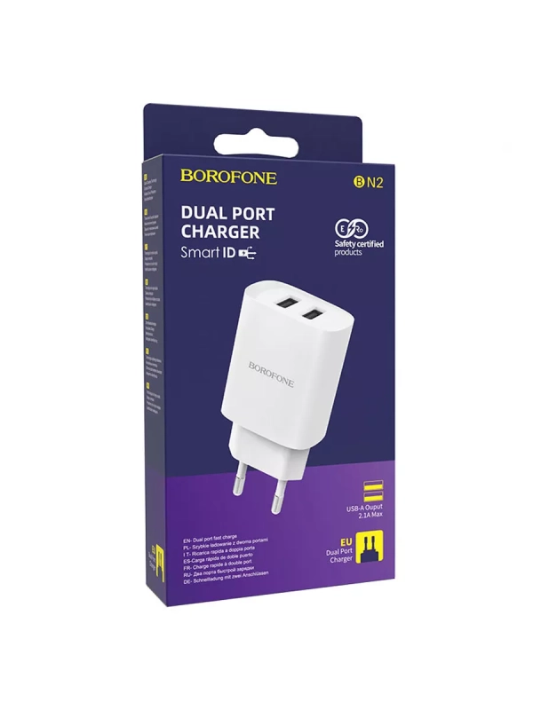 Сетевое зарядное устройство 2xUSB 2.1A 10W белый Сетевое зарядное устройство 2xUSB 2.1A 10W белый