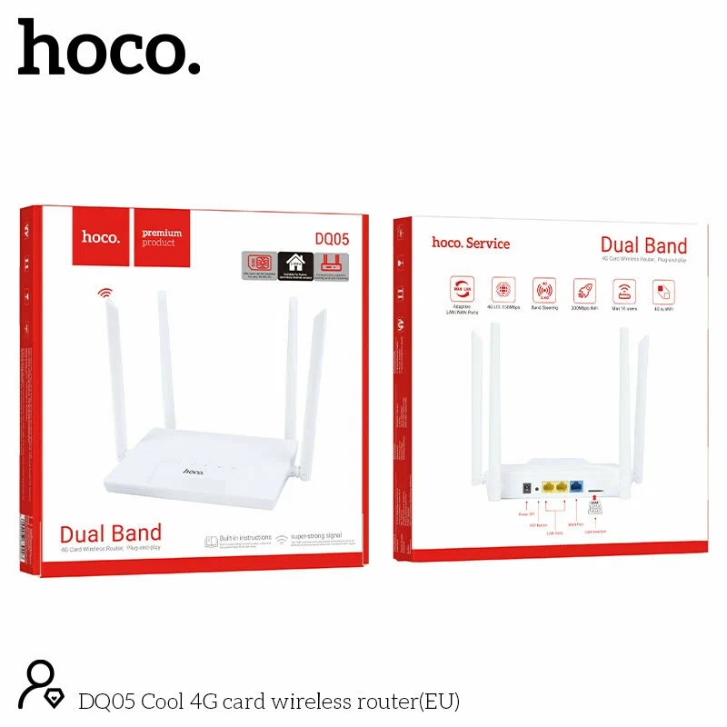 Роутер с SIM-картой Hoco DQ05 Cool 4G Card Wireless Router
