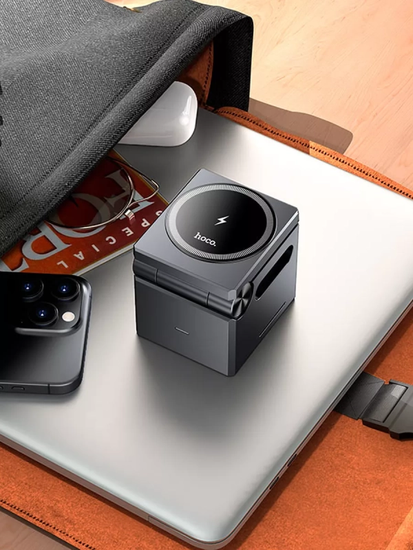 Беспроводная зарядная станция HOCO CQ8 3 в 1 Беспроводная зарядная станция HOCO CQ8 3 в 1