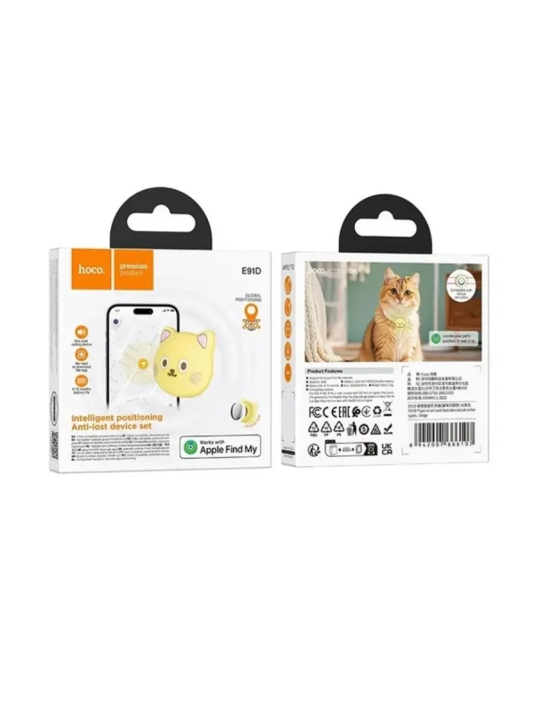 GPS-трекер (метка) с чехлом на ошейник HOCO E91D
