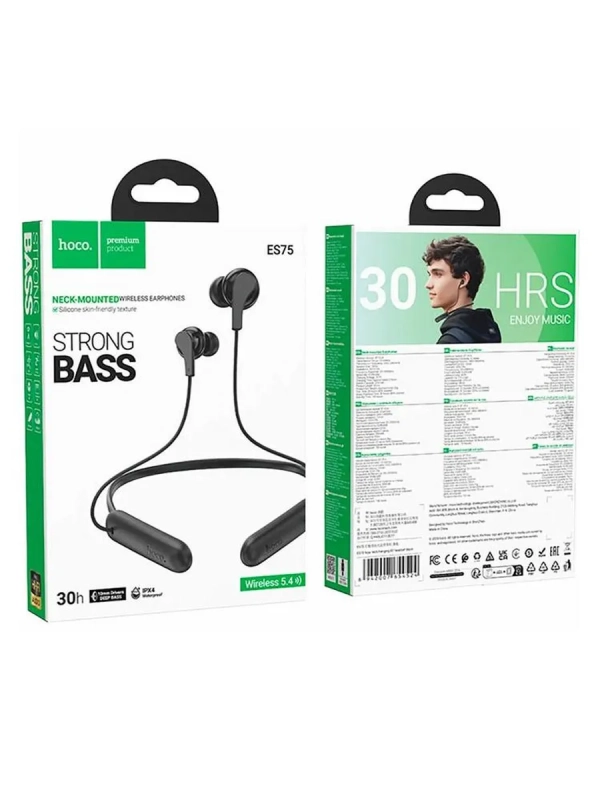 Наушники спортивные ES75 черный Наушники спортивные ES75 черный